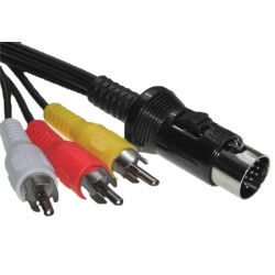 Kabel Atari ST (13DIN) / RCA A/V Cinch